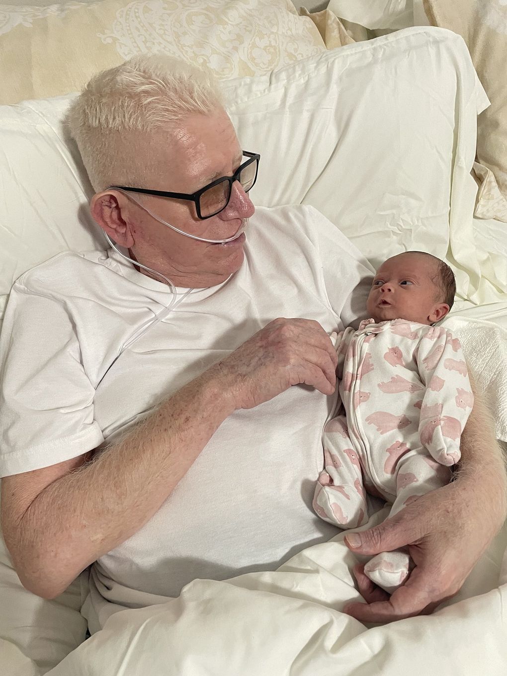 Hector Garcia’s granddaughter was born by emergency C-section after one of his daughters got sick with COVID-19, too. (Courtesy of Lizbeth Garcia)