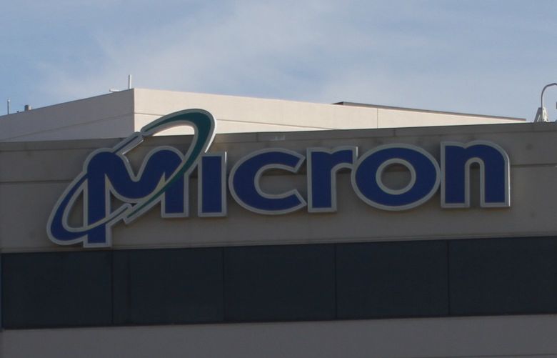 FILE – In this Wednesday, Nov. 3, 2010, file photo, the campus of Micron Technology Inc. in Boise, Idaho is seen. Micron’s chips, which are found in computers, cars and mobile devices, are benefiting from consolidation in the industry. Sales of its memory chips boomed in 2013. (AP Photo/Charlie Litchfield, File)