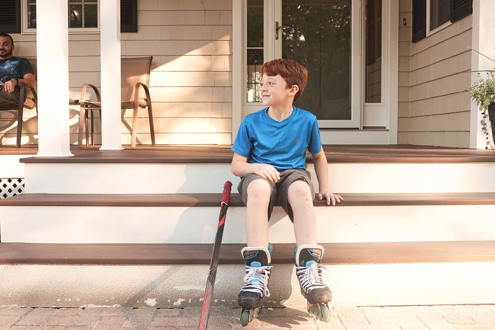 Dante DeMaino of Danvers, Massachusetts, was diagnosed with MIS-C in March. MIS-C, multisystem inflammatory syndrome in children, is a rare but life-threatening complication of COVID in which a hyperactive immune system causes damage throughout the body. (Philip Keith / Kaiser Health News / TNS)