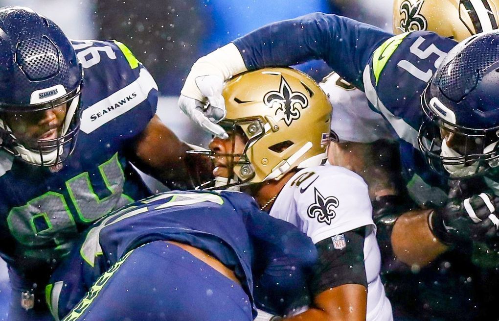 Seahawks DB Marquise Blair fractured kneecap in loss to the Saints, Pete  Carroll says