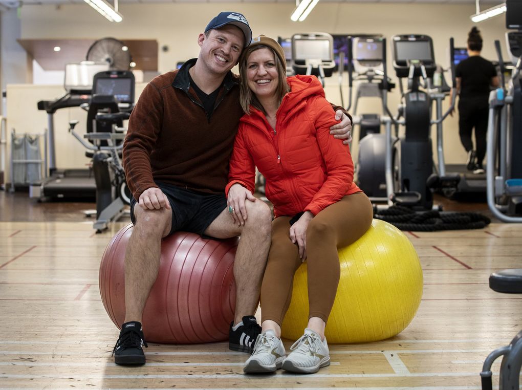 John and Jess Carrico, owners of NW Fitness Gym, say that they lost several gym members and an employee in advance of King County’s COVID-19 vaccine requirement. (Ken Lambert / The Seattle Times)