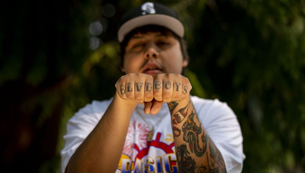 Rapper Travis Thompson released his biggest album to date, “BLVD BOY” this summer. For the first time since signing with Epic Records, he solicited a few star cameos for the LP, including Bay Area star G-Eazy on the song “Dead Prezis.” It’s Thompson’s first song to have a real radio campaign. (Sylvia Jarrus / The Seattle Times)
