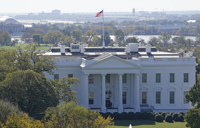 A view of the White House in Washington, Tuesday, Nov. 3, 2020, on election day. (AP Photo/Susan Walsh)
