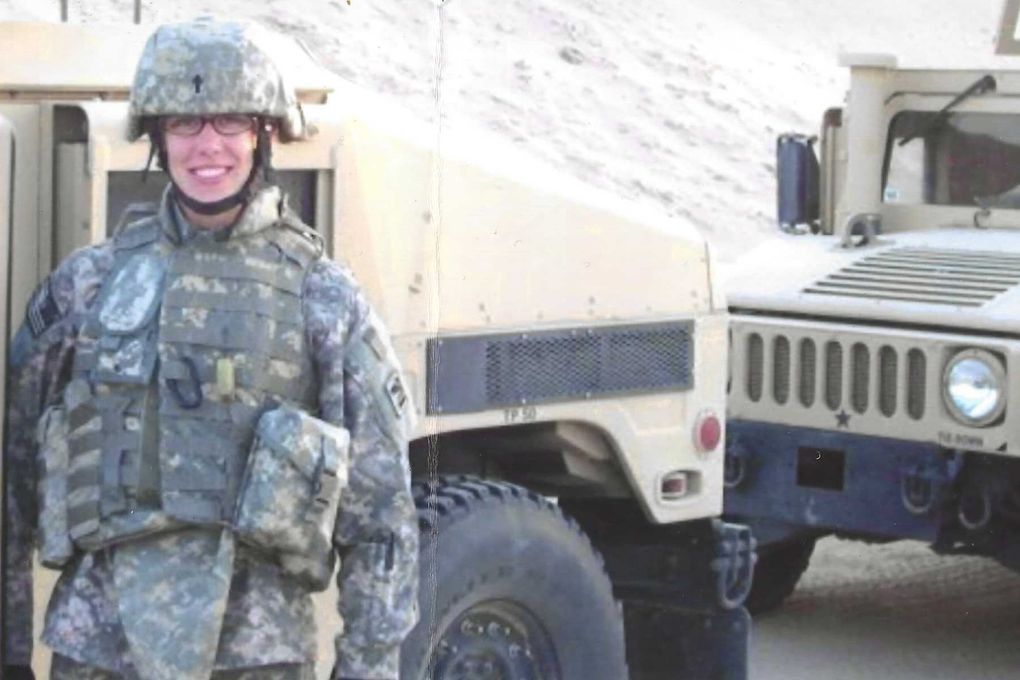 U.S. Army National Guard chaplain Kelly Wadsworth in Kuwait in October 2008. (Courtesy of Kelly Wadsworth)