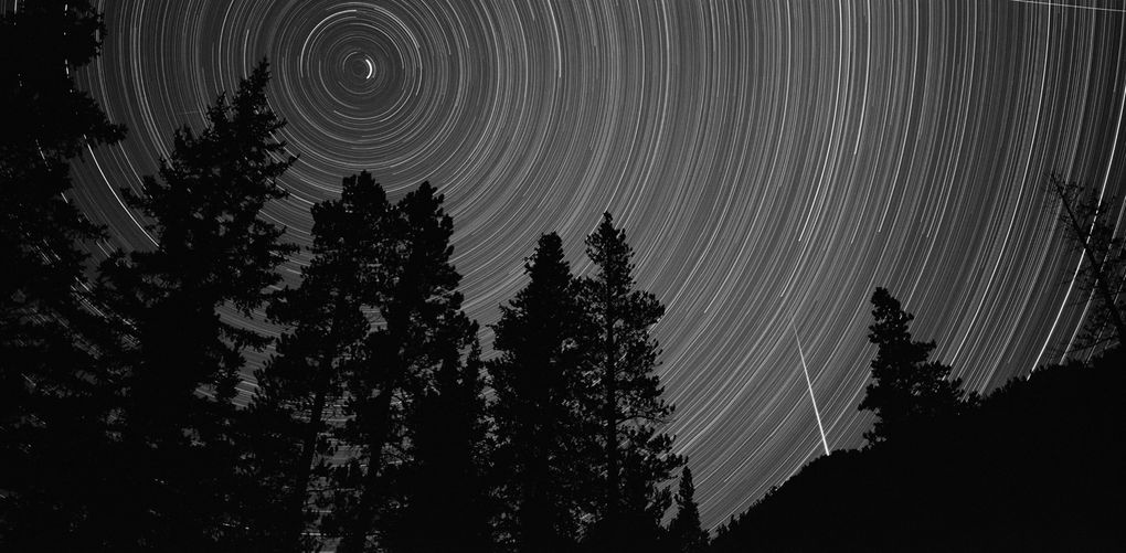 Peter de Lory’s “Rockies Falling Star,” Montana, 2006, is on view at Harris Harvey Gallery. (Courtesy of Harris Harvey Gallery)