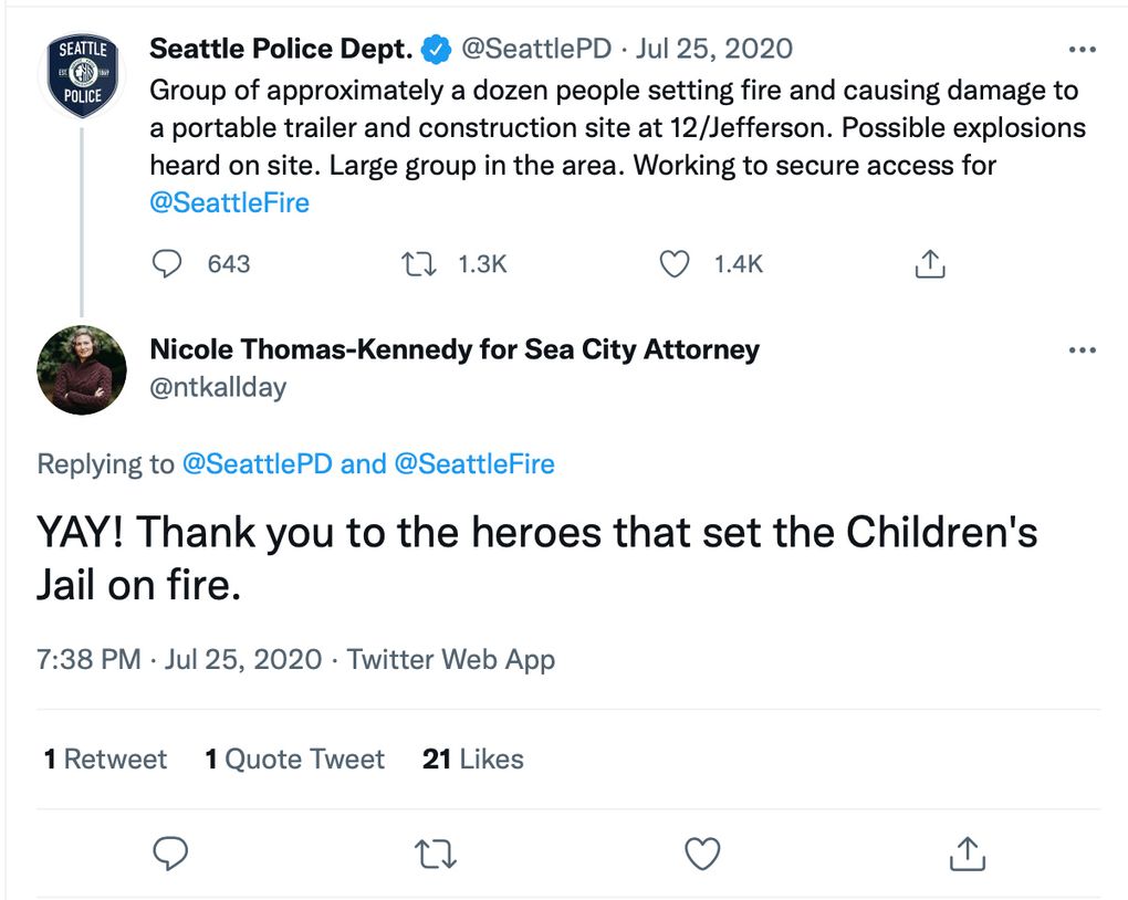 Screengrab from Nicole Thomas-Kennedy’s Twitter account.