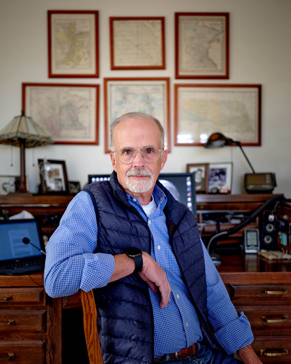 Skip Erickson, a Paradise Hills resident, found the idea of scanning every vehicle entering the neighborhood absurd and invasive. Bears, not people, were responsible for any break-ins, he said. (Photo by Stephen Speranza for The Washington Post)