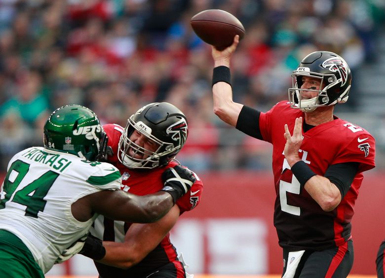 Ryan, Pitts lead Falcons past Jets 27-20 in London - The San Diego  Union-Tribune