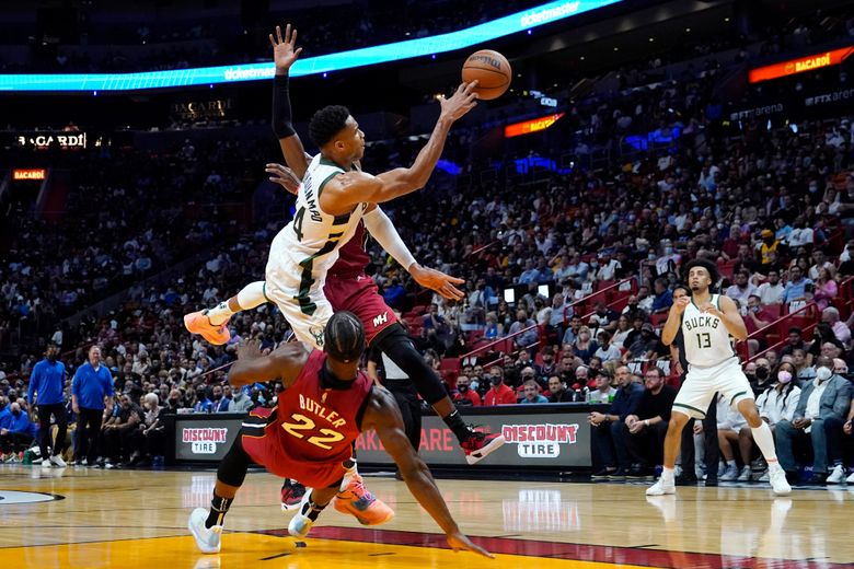 Herro Scores 27 Points Heat Rout Bucks 137 95 In Opener The Seattle Times Herro Scores 27 Points Heat Rout Bucks 137 95 In Opener The Seattle Times