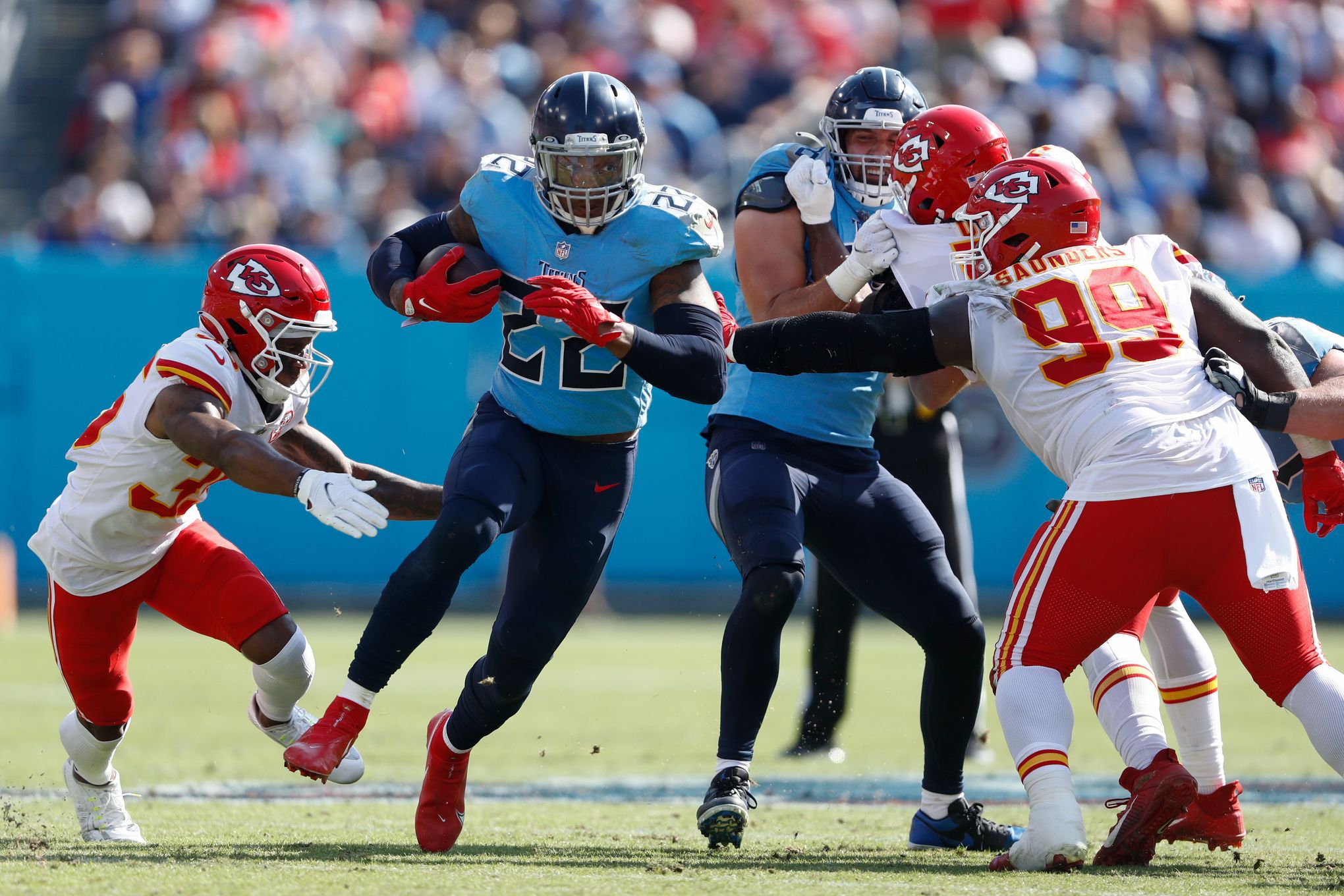 Derrick Henry and Julio Jones lift Titans to bounce back win over