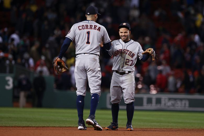 Correa, Alvarez help Astros take 2-0 lead over Sox in ALDS