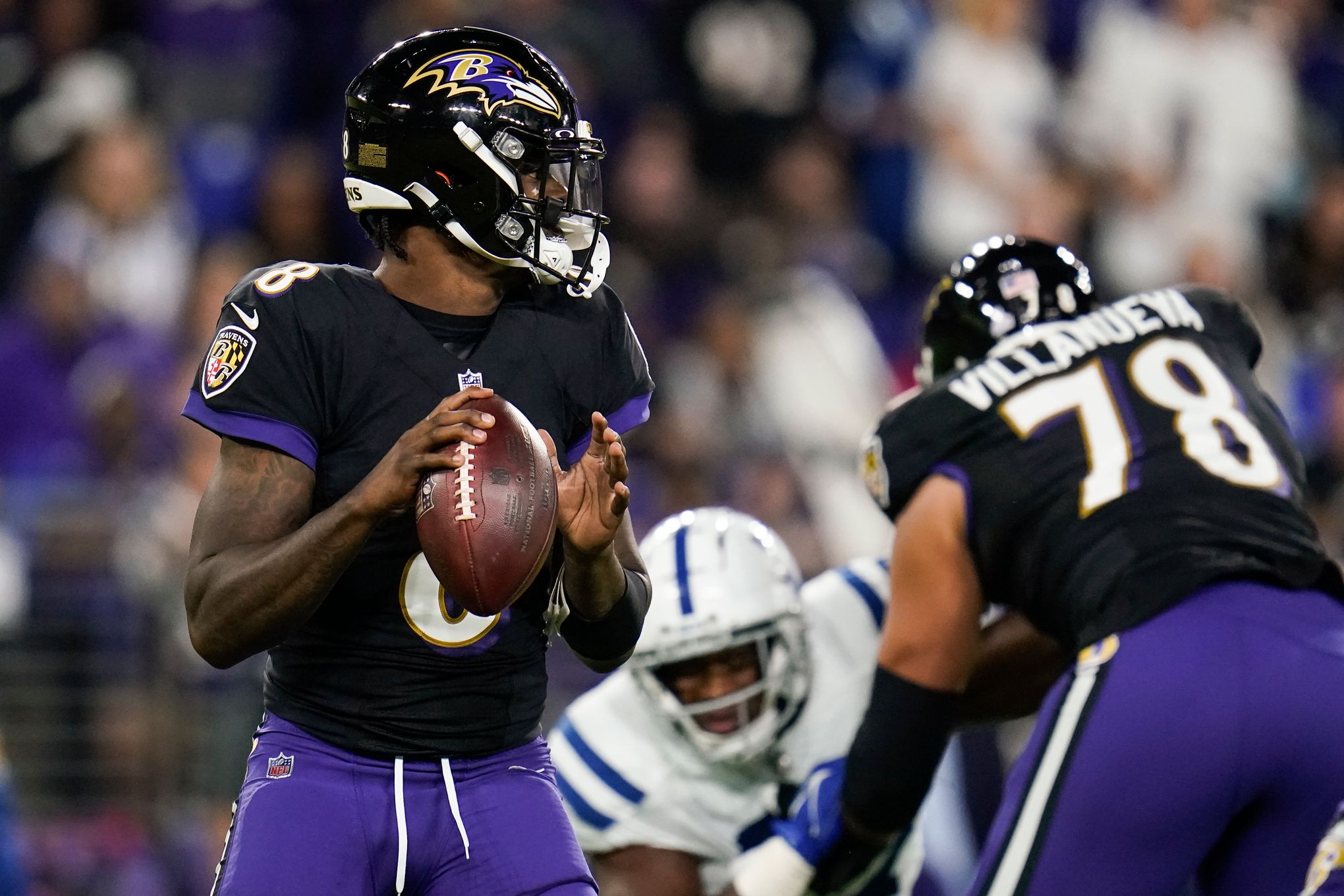 NFL: Lamar Jackson leads Ravens back to overtime win over Colts - Los  Angeles Times