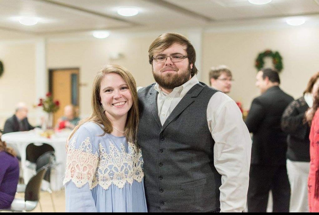 Haley Mulkey Richardson, pictured with her husband, Jordan Richardson. He is now widowed and raising their 2-year-old daughter alone. (Photo courtesy of Jordan Richardson)