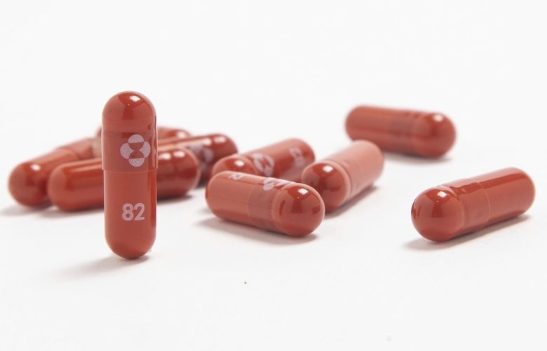 FILE – In this undated file image provided by Merck & Co. shows their new antiviral medication. The pharmaceutical Merck has agreed to allow other drugmakers worldwide to make its COVID-19 treatment, the first pill that has been shown to be effective against the disease, in a move aimed at helping millions of people in poorer countries access to the drug. In a statement on Wednesday, Oct. 27, 2021, the U.N.-backed Medicines Patent Pool said it had signed a voluntary licensing agreement for molnupiravir with Merck and its partner Ridgeback Biotherapeutics. (Merck & Co. via AP, File) AMB807 AMB807