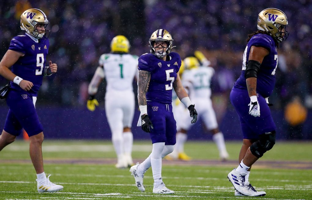 Notebook: UW's Zion Tupuola-Fetui, Oregon's Kayvon Thibodeaux battle for  pass rush superiority