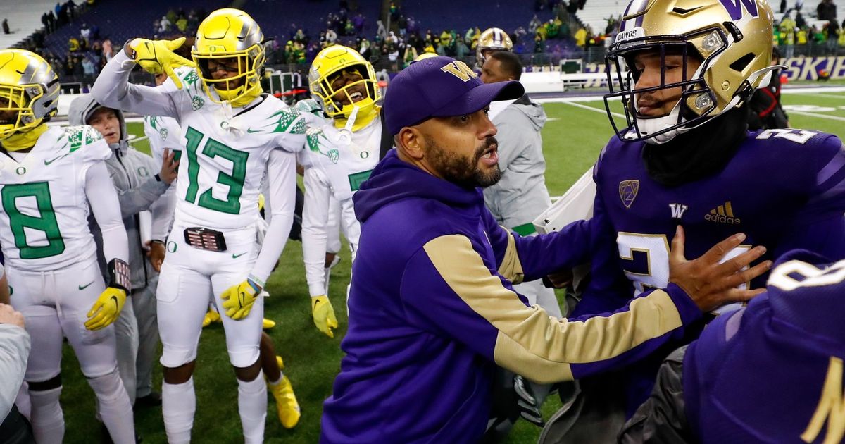 What Washington Huskies Jimmy Lake said: Michigan football, run game