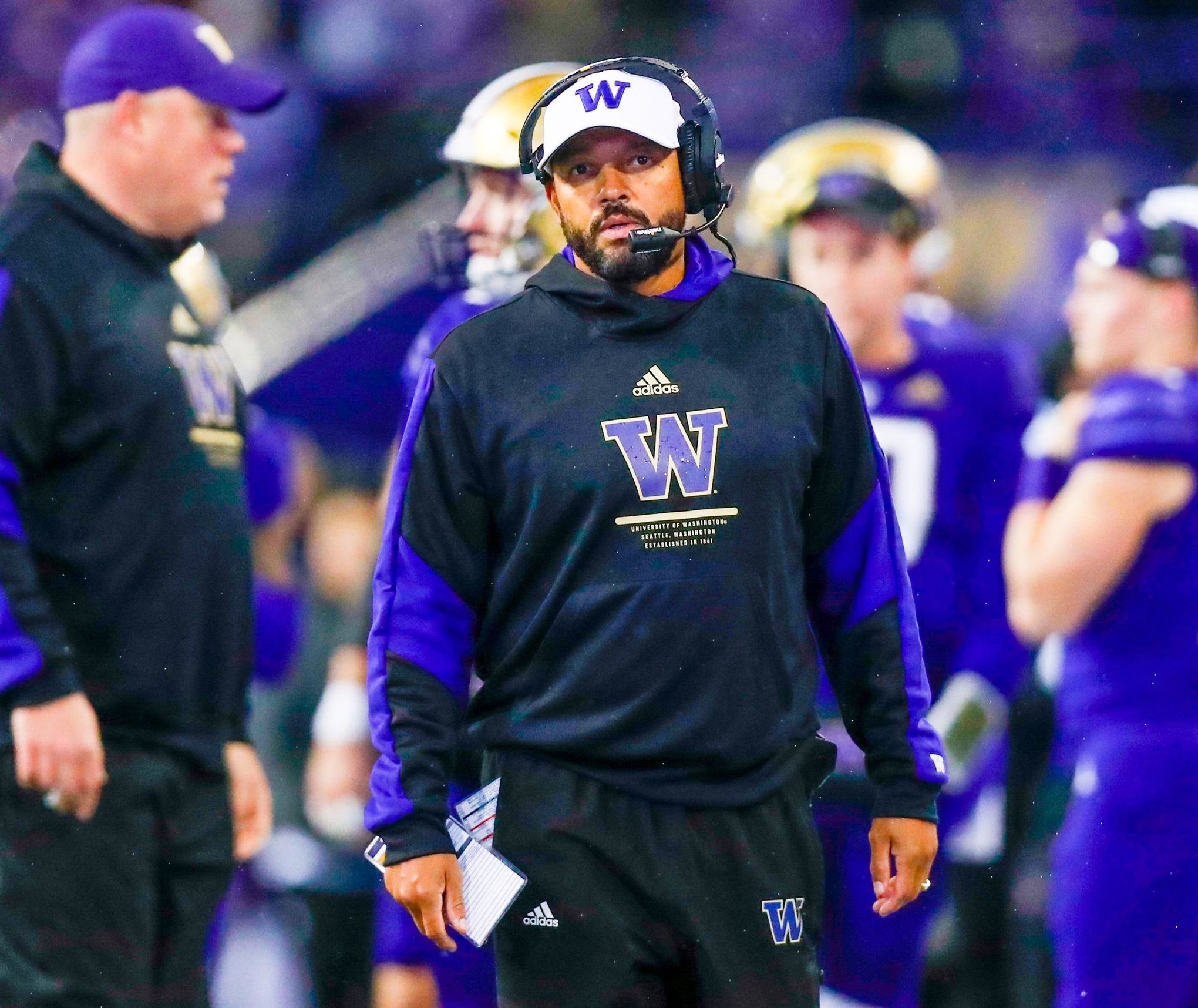 What Washington Huskies Jimmy Lake said: Michigan football, run game