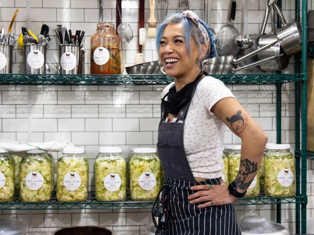 Thuy Pham had been a hair stylist before the pandemic but launched her vegan Vietnamese restaurant Mama Dut after making vegan pork belly with her daughter on Instagram Live — viewers flooded her DMs asking where they could buy some, and a restaurant concept was born. (Courtesy of Mama Dut)