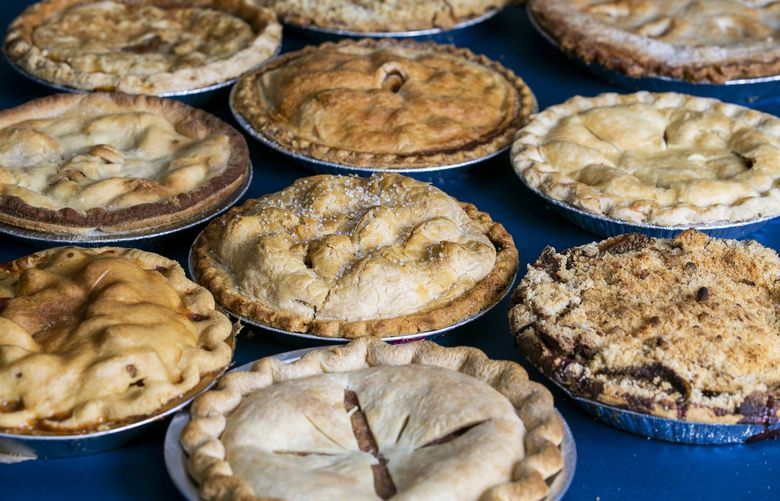 The Seattle Times tries 10 apple pies from local bakeries on Nov. 4, 2021.
