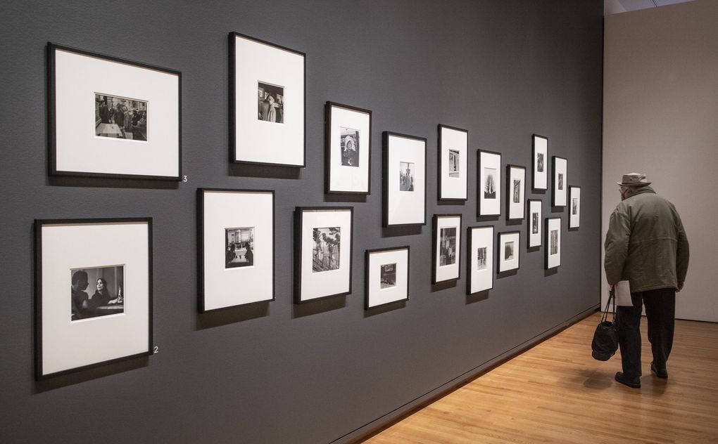 Images from “Imogen Cunningham: A Retrospective,” in focus at Seattle Art Museum through Feb. 6, 2022. (Steve Ringman / The Seattle Times)
