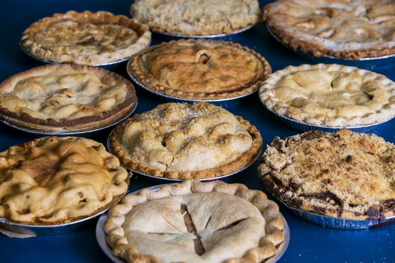 Using guidance given by our readers, The Seattle Times rounded up apple pies from 10 local bakeries to determine which spot has the best take on the classic American dessert. (Amanda Snyder / The Seattle Times)