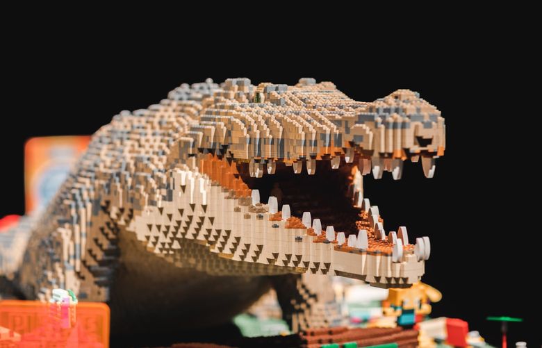 08 AWESOME Exhibition of LEGOS: Animal models on display at the Awesome Exhibition at Seattle Center reflect their home country of Australia – where the exhibition was constructed. The life-size alligator model is made up of 39,644 LEGOAE bricks and took 130 hours to construct.
Photo Credit: Daniel Macadangdang