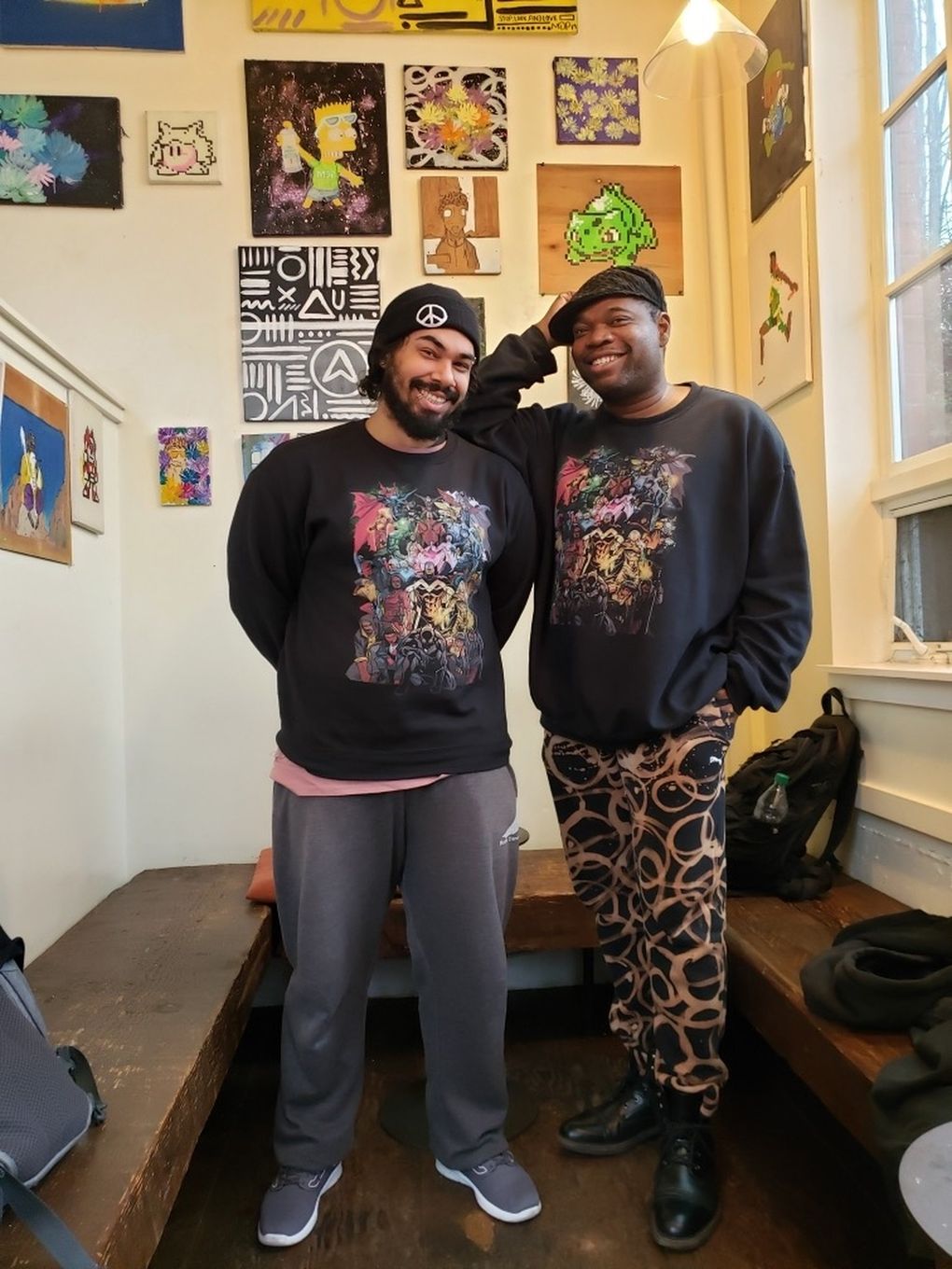 Danimajinn — dani tirrell and Majinn O’Neal — taught house and street dance courses at the University of Washington together for several years. O’Neal says one of the things they’ll miss is the hilarity and joy of meeting up with tirrell and finding that they both accidentally wore the same clothes. (Catherine Anstett)