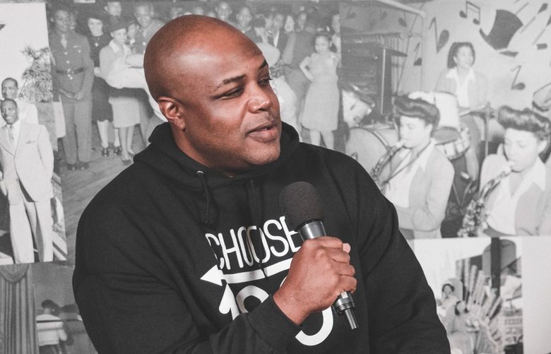 Omari Salisbury at the new Converge Media studio