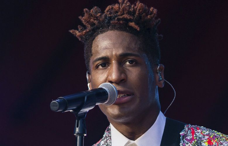 FILE – Jon Batiste performs during the Global Citizen festival on Sept. 25, 2021 in New York. Batiste received 11 Grammy Award nominations, including ones for album of the year, record of the year, and best R&B album. (AP Photo/Stefan Jeremiah, File) NYET211 NYET211