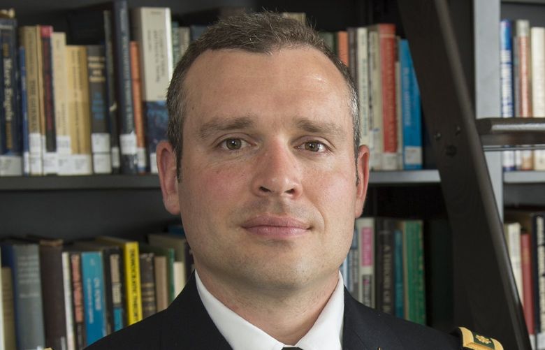 A photo provided by Rutgers University shows Army Major Ian Fishback, who revealed abuse of detainees during the Iraq war, but struggled after leaving the service. He died awaiting a bed at the V.A. (Rutgers University via The New York Times) — NO SALES; FOR EDITORIAL USE ONLY WITH NYT STORY SLUGGED ARMY WHISTLEBLOWER DEATH BY JENNIFER STEINHAUER FOR NOV. 24, 2021. ALL OTHER USE PROHIBITED. —