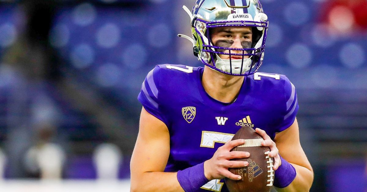 Notebook: UW Huskies freshman QB Sam Huard makes first career start against  WSU in Apple Cup | The Seattle Times