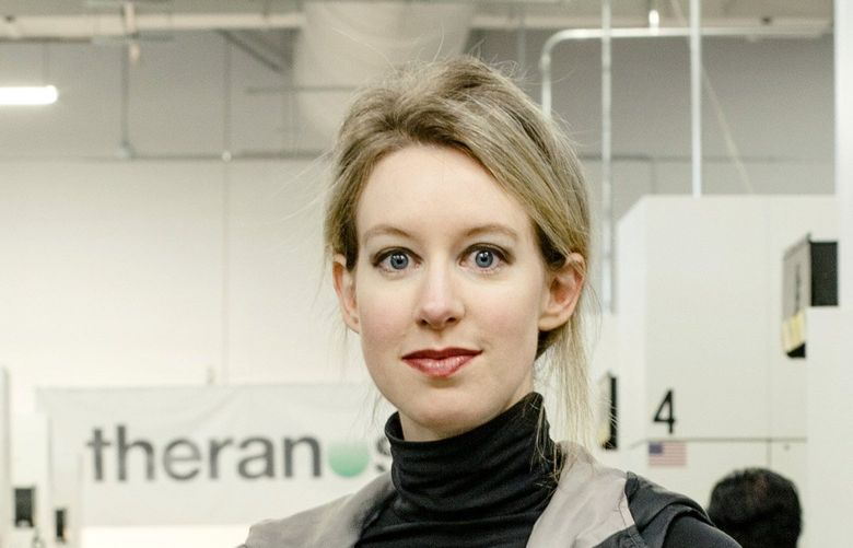 FILE — Elizabeth Holmes, chief executive of Theranos, at a company facility in Newark, Calif., Dec. 4, 2015.  (Carlos Chavarria/The New York Times) 