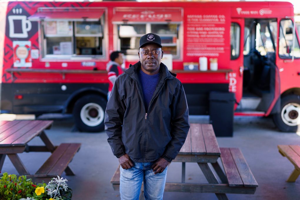 “You cannot find this diversity of people in other places in Georgia,” Leon Shombana, a manager at Refuge Coffee, said of Clarkston. (Photo by Elijah Nouvelage for The Washington Post)