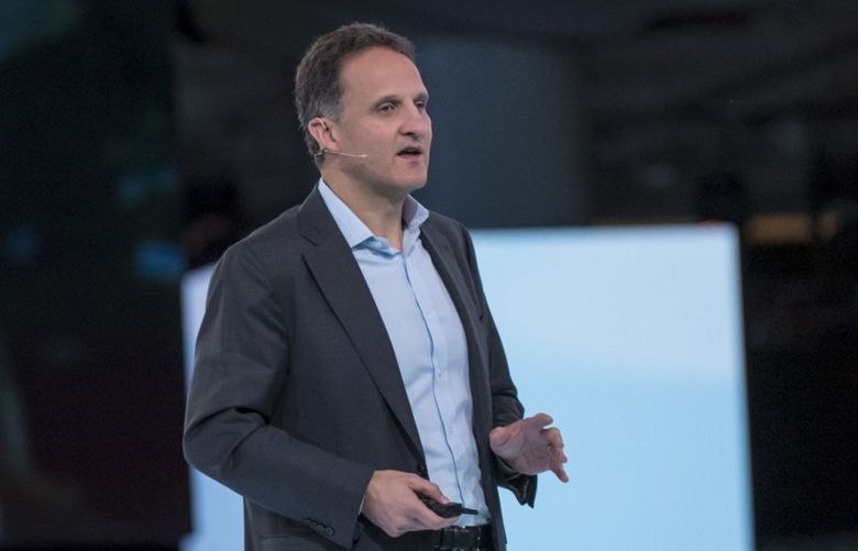 Adam Selipsky, chief executive officer of Tableau Software Inc., speaks during the opening keynote of the 2019 DreamForce conference in San Francisco, California, U.S., on Tuesday, Nov. 19, 2019. Salesforce.com Inc.’s annual software conference, where it introduces new products and discusses its commitment to social causes, was interrupted for the second year in a row by protests against the company’s work with the U.S. government. Photographer: David Paul Morris/Bloomberg