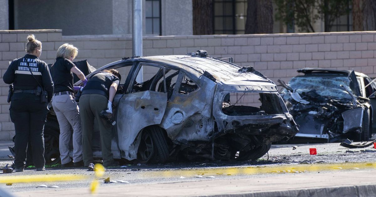 Las Vegas coroner says woman killed in crash with ex-Raider burned to death