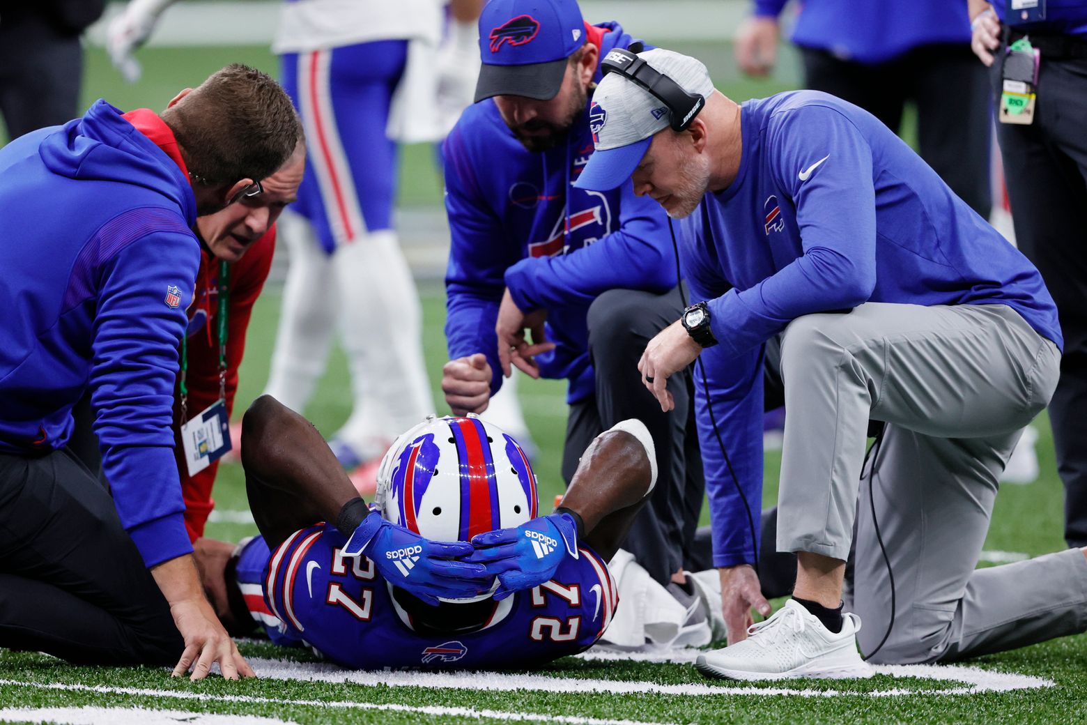 Bills' Star Lotulelei, Spencer Brown activated off Covid list; Jon Felciano  returns to practice