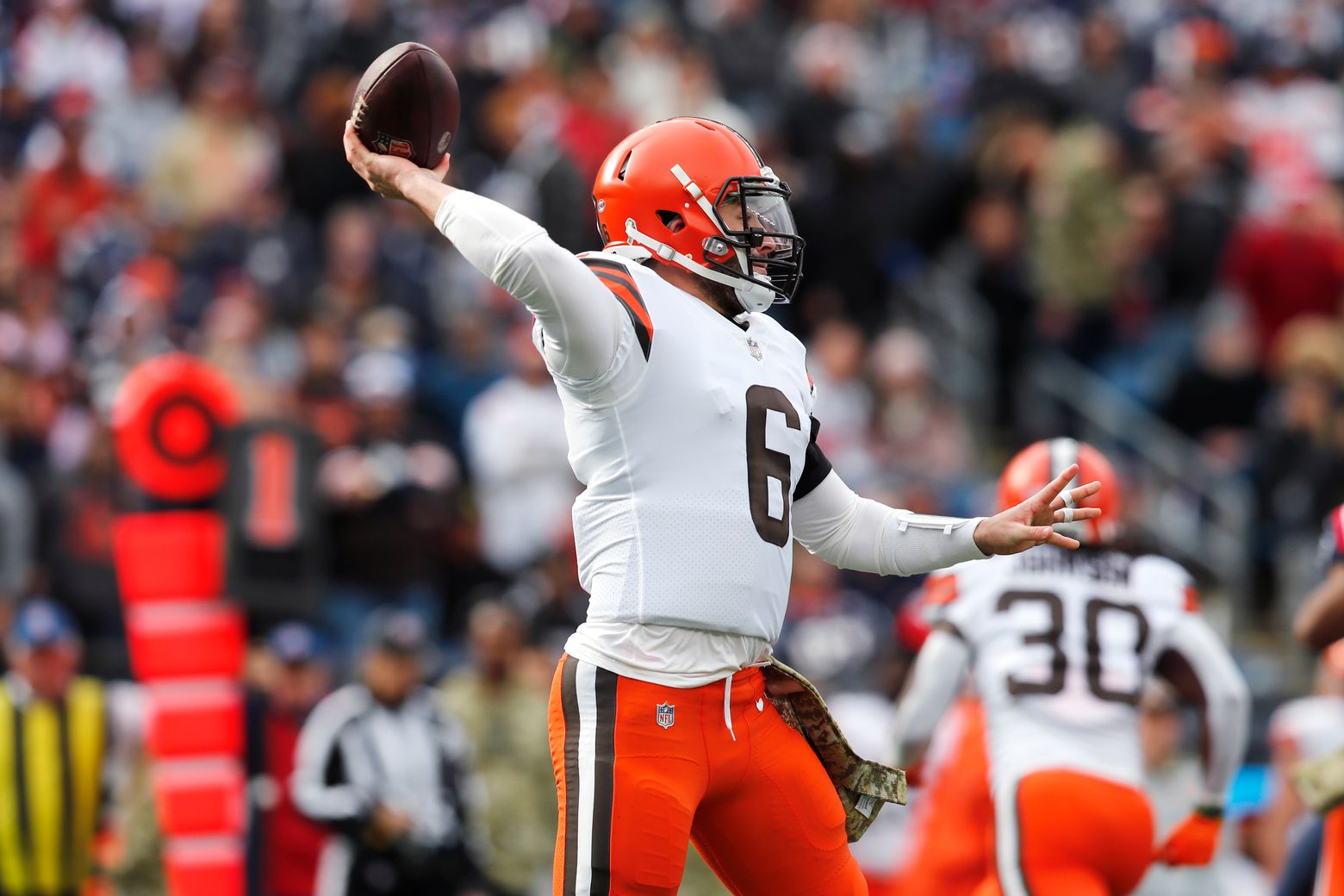 Myles Garrett fine after aggravating shoulder injury, expects to