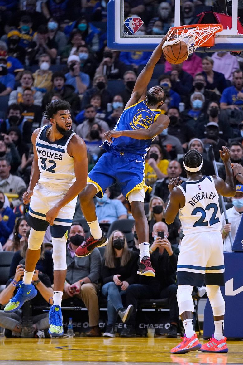 Former Timberwolves star Andrew Wiggins helps spearhead Golden State's top-ranked  defense