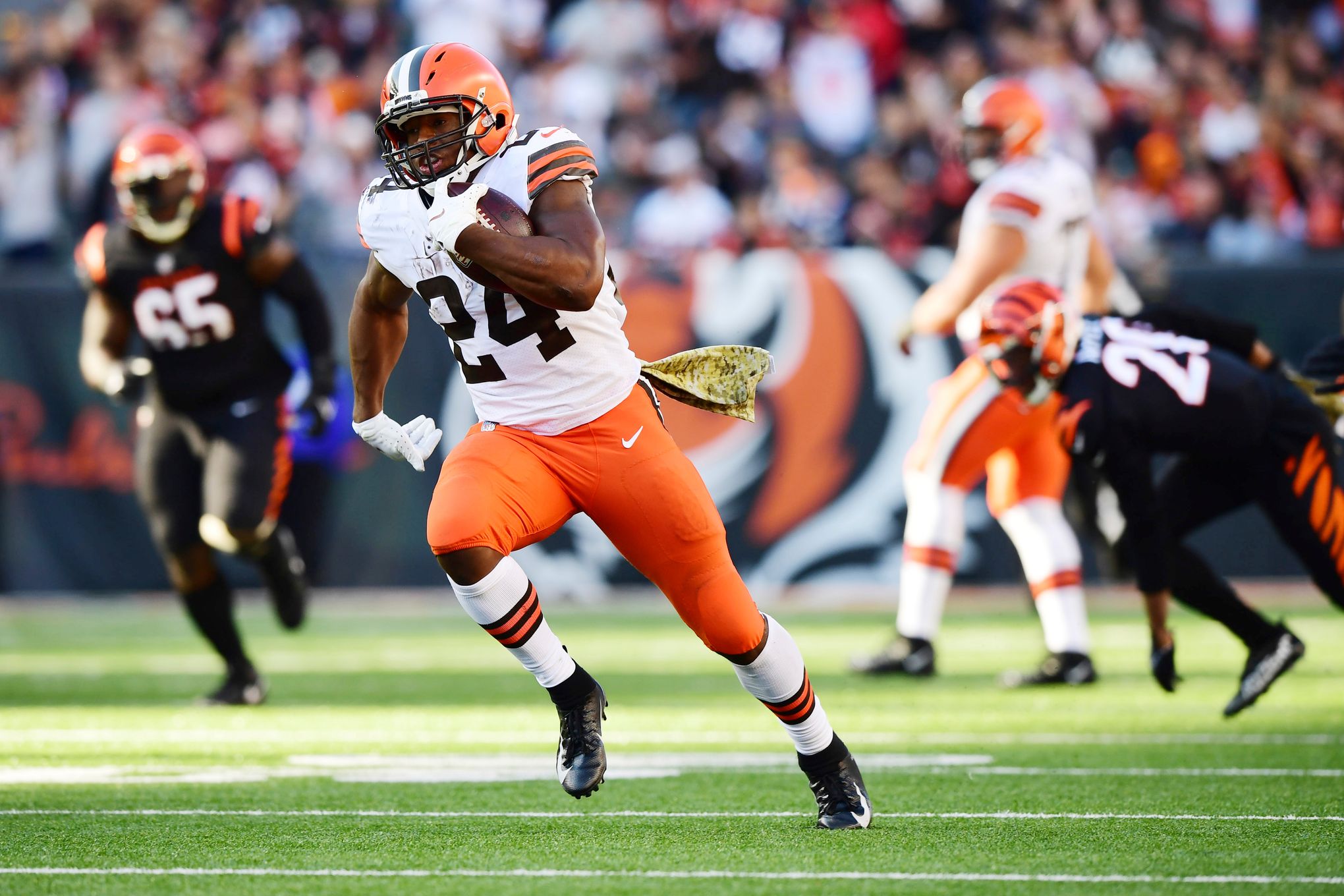 Cleveland Browns RB Kareem Hunt Remains Focused Despite