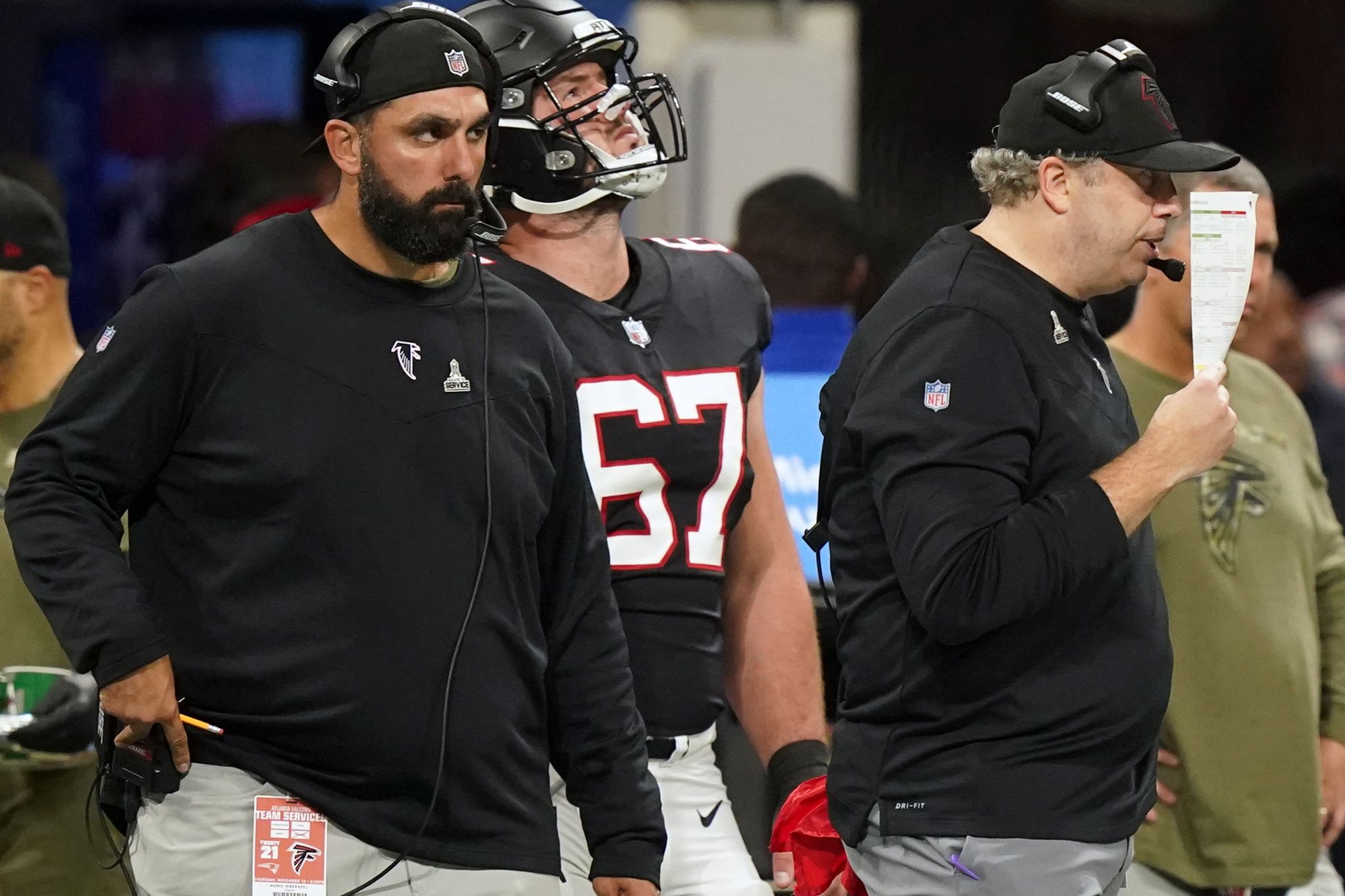 Falcons head coach Arthur Smith gives update on TE Hayden Hurst