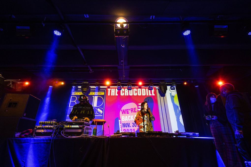 The main stage at the relocated and re-imagined Crocodile. (Dean Rutz / The Seattle Times)
