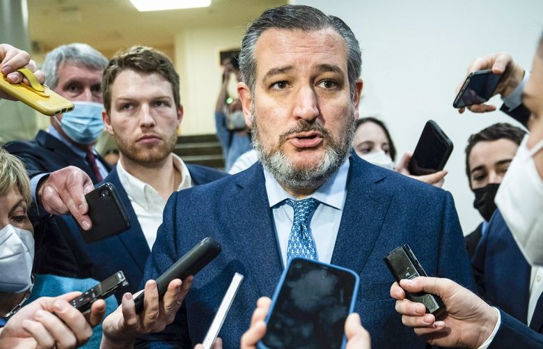 Sen. Ted Cruz, R-Texas, walks to a vote on Capitol Hill on Thursday in Washington.