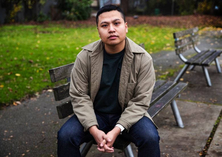 Canh Tran, a Seattle therapist who specializes in trauma, especially in BIPOC communities, has himself struggled to find the right therapist after the sudden deaths of his parents and three brothers. (Amanda Snyder / The Seattle Times)