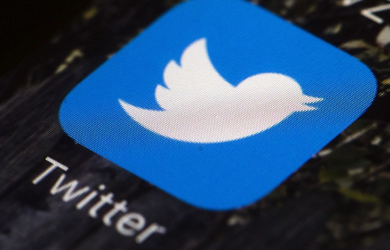 Twitter app icon on a mobile phone in Philadelphia. (AP Photo/Matt Rourke, File)
