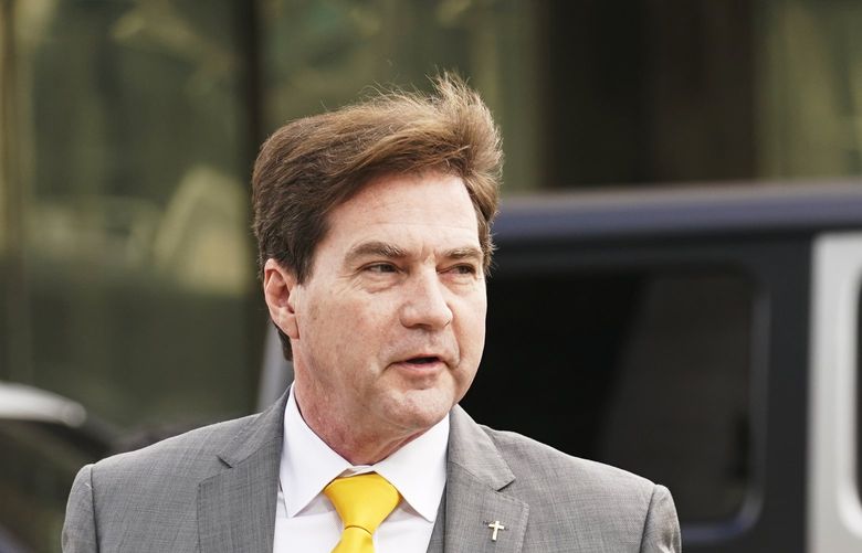 Dr. Craig Wright arrives at the Federal Courthouse, Tuesday, Nov. 16, 2021, in Miami. Wright is in a civil trial with Ira Kleiman. Kleiman claims that his deceased brother David and Wright were co-creators of Bitcoin. (AP Photo/Marta Lavandier) FLML102 FLML102