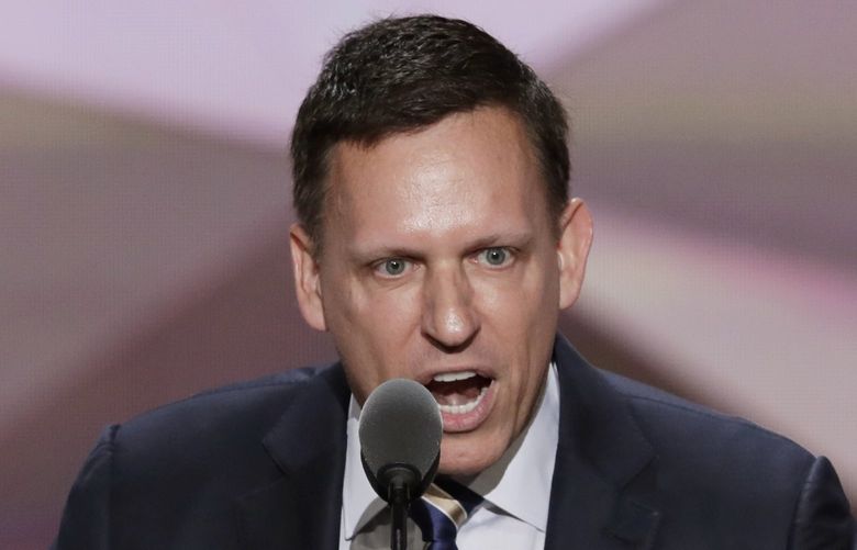 FILE – In this July 21, 2016, file photo, entrepreneur Peter Thiel speaks during the final day of the Republican National Convention in Cleveland. ProPublica recently uncovered that billionaire and PayPal co-founder Peter Thiel holds his PayPal shares in a Roth IRA, which could allow him to avoid taxes on the investment’s growth over the long-term. While the ultrawealthy like Thiel certainly have access to vehicles and tax strategies most of us don’t, a Roth IRA is actually designed to help the typical American household avoid or minimize taxes, too — not just the ultrawealthy. (AP Photo/J. Scott Applewhite, File)