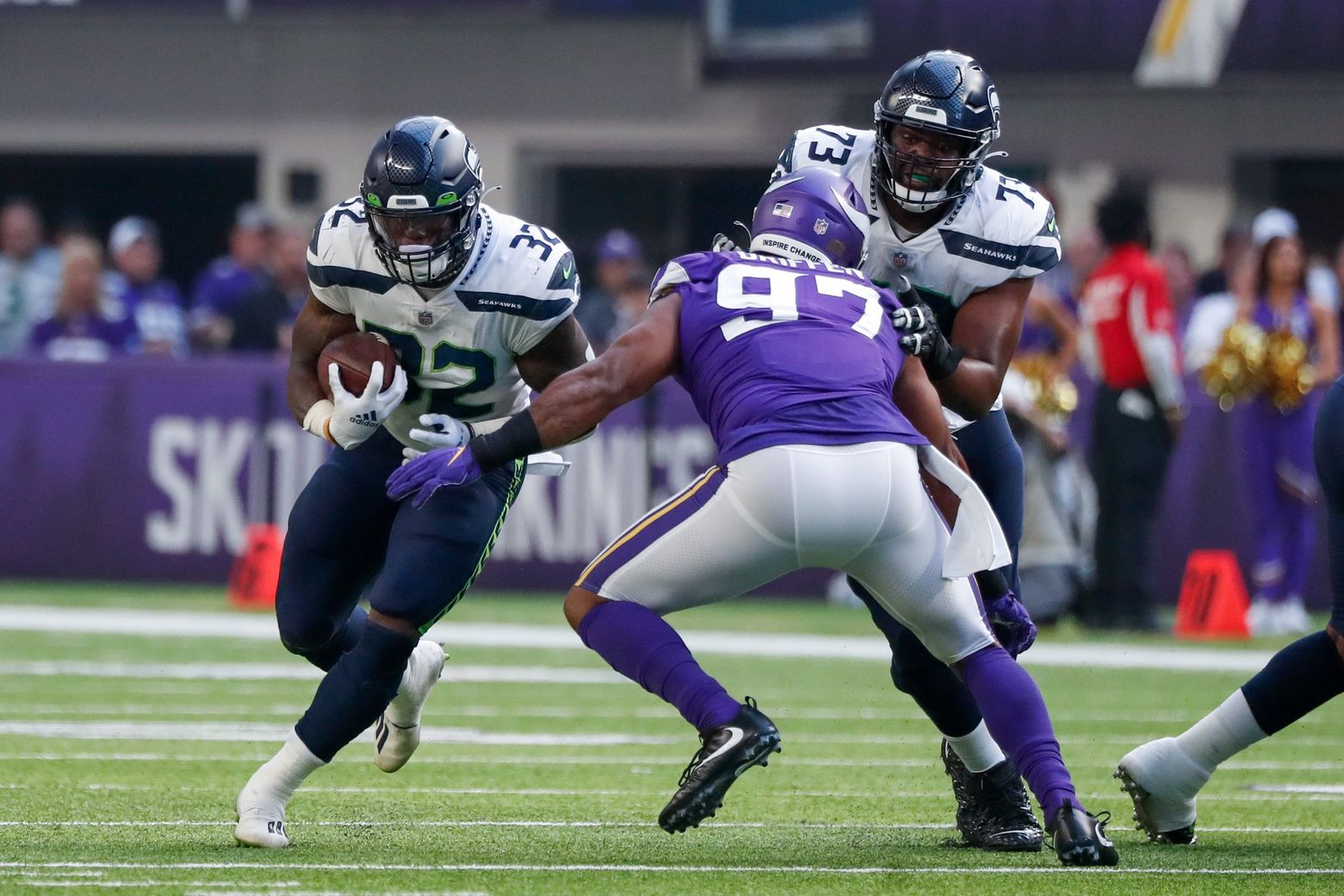 Seahawks encouraged by RB Chris Carson's outlook after neck surgery | The  Seattle Times
