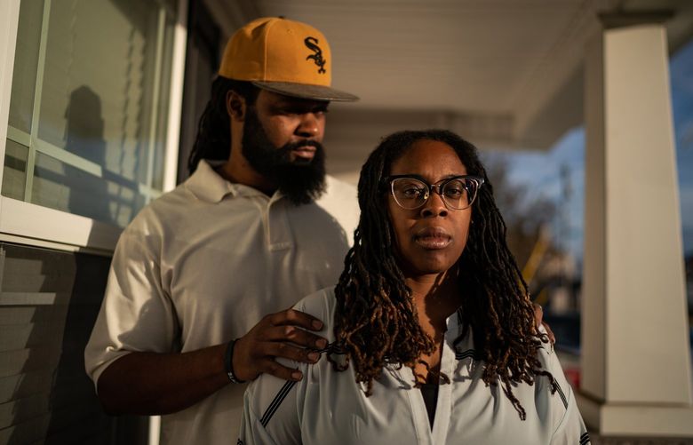 Rodney and Ashley Baltimore had planned to buy a house, but their financing arrangements fell through. So they’re renting on Tammy Sue Lane. “They’ve bought everything up,” Ashley said of Progress, “and that limits the opportunities for anyone else trying to buy a house.” MUST CREDIT: Washington Post photo by Salwan Georges
