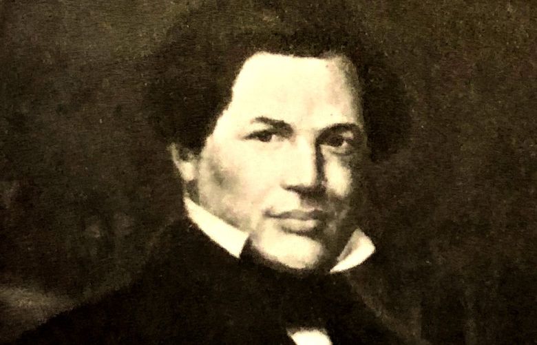 A portrait of Jermain Wesley Loguen, formerly called Jarm Logue, in 1835, about a year after he escaped slavery, painted by William Simpson. MUST CREDIT: Howard University Gallery of Art