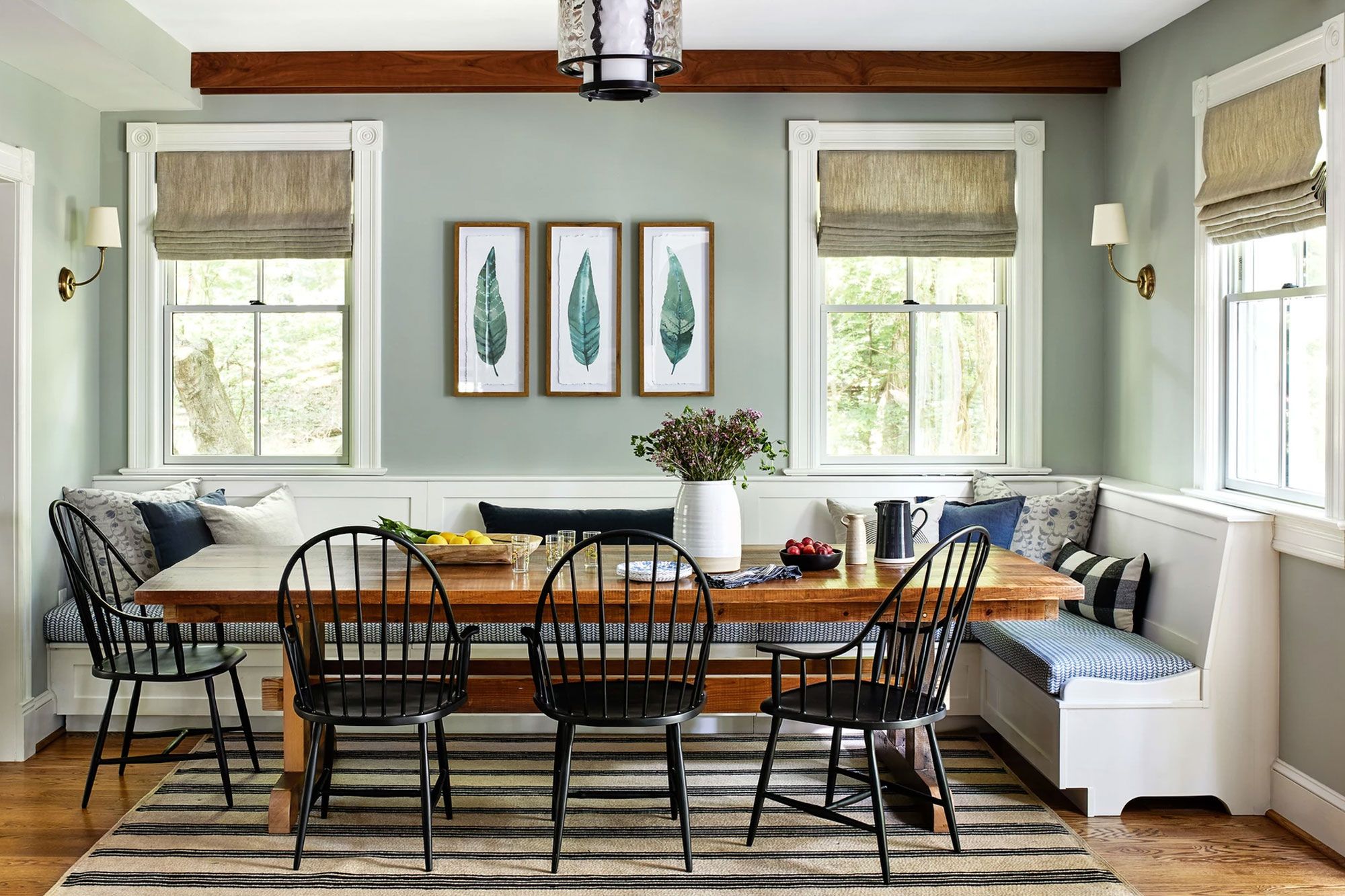 Dining room table with banquette seating new arrivals